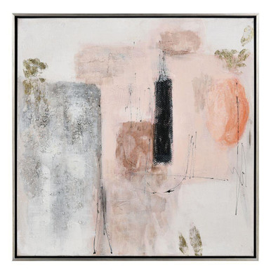 Modern Blush I Framed Wall Art 25 Inch Tall and 25 Inch Wide by Atlas - WA11096-01