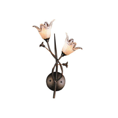 Fioritura 3W 2 LED Wall Sconce 16 Inch Tall and 10 Inch Wide by Atlas - WL11075-BZ