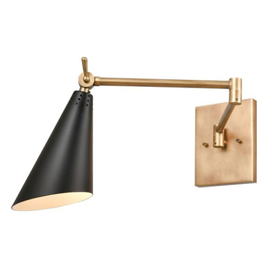 Luca 1 Light Wall Sconce 9 Inch Tall and 5 Inch Wide by Atlas - WL11104-BS