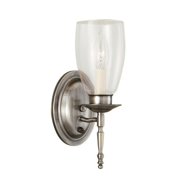 Legacy 1 Light Wall Sconce 11.5 Inch Tall and 3.75 Inch Wide by Atlas - WL11101-SV