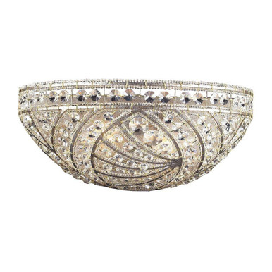 Renaissance 2 Light Wall Sconce 6 Inch Tall and 14 Inch Wide by Atlas - WL11133-SV