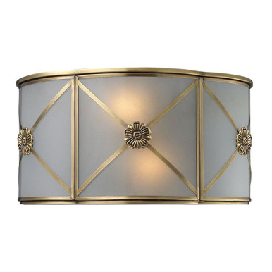 Preston 2 Light Wall Sconce 6.5 Inch Tall and 12 Inch Wide by Atlas - WL11128-BS