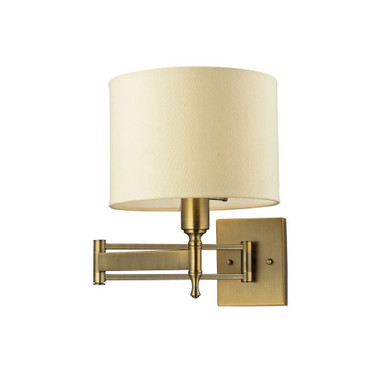 Pembroke 1 Light Wall Sconce 14 Inch Tall and 10 Inch Wide by Atlas - WL11125-BS