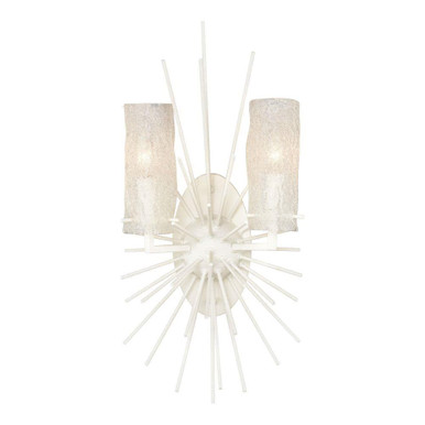 Sea Urchin 2 Light Wall Sconce 21 Inch Tall and 11 Inch Wide by Atlas - WL11140-WH