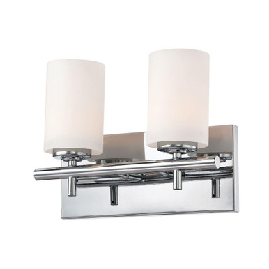 Barro 2 Light Bath Vanity 9 Inch Tall and 11.9 Inch Wide by Atlas - WL11197-CH