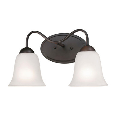 Conway 2 Light Bath Vanity 9 Inch Tall and 15 Inch Wide by Atlas - WL11261-BZ