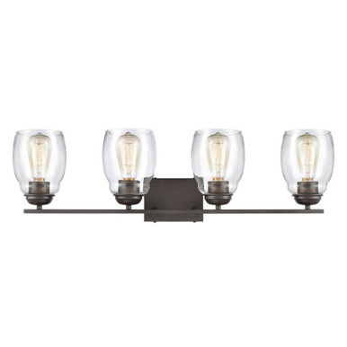 Calistoga 4 Light Bath Vanity 9 Inch Tall and 30.5 Inch Wide by Atlas - WL11243-BZ