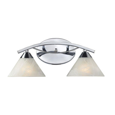 Elysburg 2 Light Bath Vanity 8 Inch Tall and 18 Inch Wide by Atlas - WL11288-CH