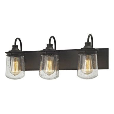 Hamel 3 Light Bath Vanity 10 Inch Tall and 24 Inch Wide by Atlas - WL11314-BZ