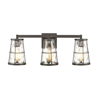 Kendrix 3 Light Bath Vanity 9 Inch Tall and 24 Inch Wide by Atlas - WL11355-BZ