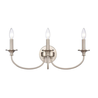 Cecil 3 Light Bath Vanity 7.75 Inch Tall and 22 Inch Wide by Atlas - WL11250-NK