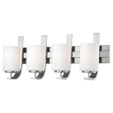 Pendenza 4 Light Bath Vanity 11.5 Inch Tall and 27 Inch Wide by Atlas - WL11406-NK
