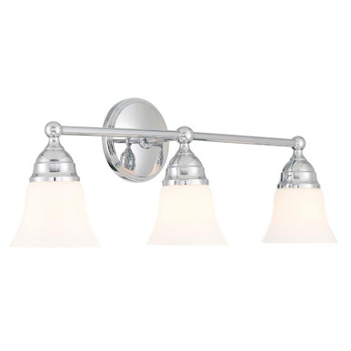 Sophie 3 Light Bath Vanity 8.25 Inch Tall and 24 Inch Wide by Atlas - WL11444-CH