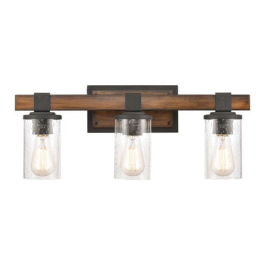 Annenberg 3 Light Bath Vanity 9 Inch Tall and 22 Inch Wide by Atlas - WL11513-BK