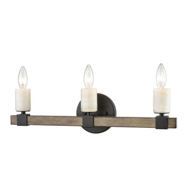 Stone Manor 3 Light Bath Vanity 6 Inch Tall and 21 Inch Wide by Atlas - WL11451-BK