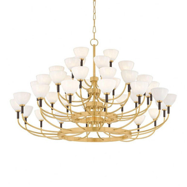 Brahma 44 Light Oversized Chandelier by Corbett - 489-49-VB/BRZ