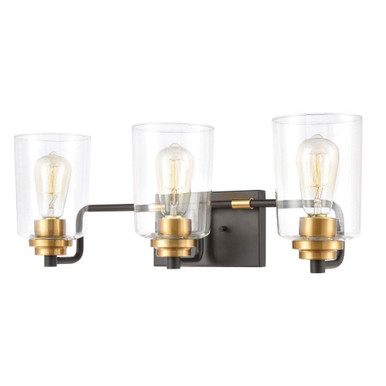 Robins 3 Light Bath Vanity 8 Inch Tall and 23 Inch Wide by Atlas - WL11429-BK