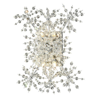 Snowburst 4 Light Wall Sconce 20 Inch Tall and 14 Inch Wide by Atlas - WL11697-CH