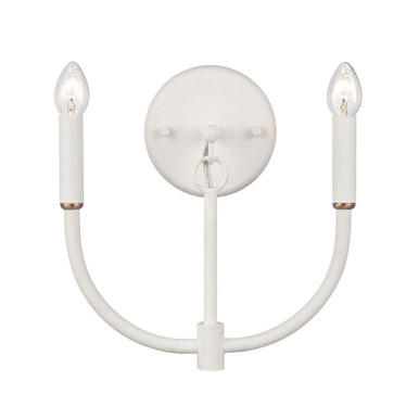 Continuance 2 Light Wall Sconce 11 Inch Tall and 11 Inch Wide by Atlas - WL11725-WH