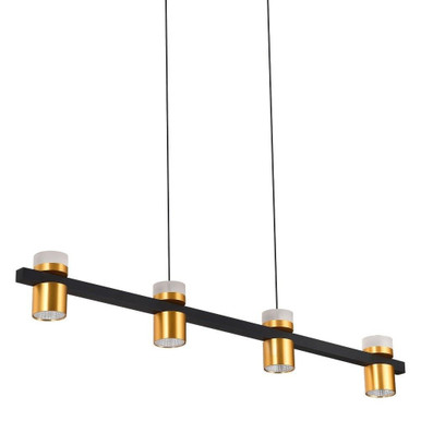 Ferro 4 Light Oversized Linear Chandelier by Vonn - VMC34334BL
