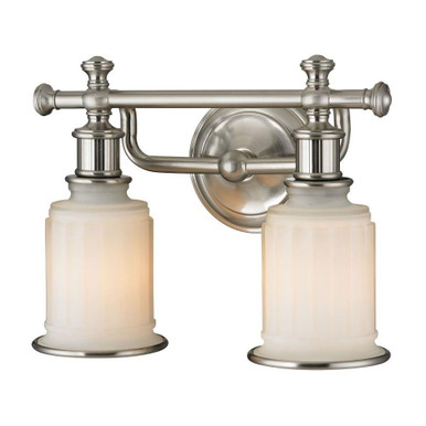 Acadia 2 Light Bath Vanity 10 Inch Tall and 13 Inch Wide by Atlas - WL11739-NK