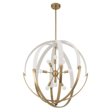 Abbey 9 Light Chandelier 34.75 Inch Tall and 31.5 Inch Wide by Thesis - 207274A