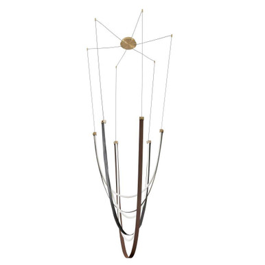 Ayers 78W 3 LED Chandelier 80.25 Inch Tall and 59 Inch Wide by Thesis - 207276A