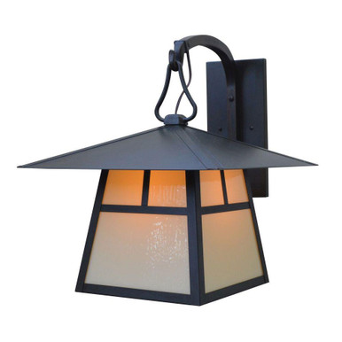 Carmel 1 Light Wall Mount with T Bar Overlay 19.13X15 by Arroyo Craftsman - CB-15TCR-BZ