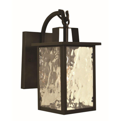 Charleston 1 Light Wall Mount 10.5 Inch and 5 Inch Wide by Arroyo Craftsman - CNB-5FL-BZ