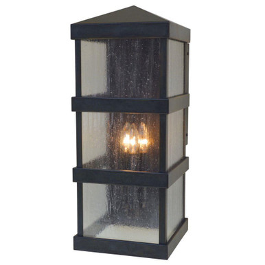 Barcelona 3 Light Wall Mount 9.5 Inch and 24 Inch Wide by Arroyo Craftsman - BAW-10CS-BZ