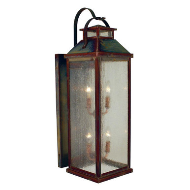 Canterbury 4 Light Wall Mount 30 Inch and 8.5 Inch Wide by Arroyo Craftsman - CAB-9CS-RC