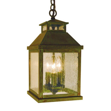 Canterbury 3 Light Pendant 14 Inch Tall and 7 Inch Wide by Arroyo Craftsman - CAH-7CS-VP
