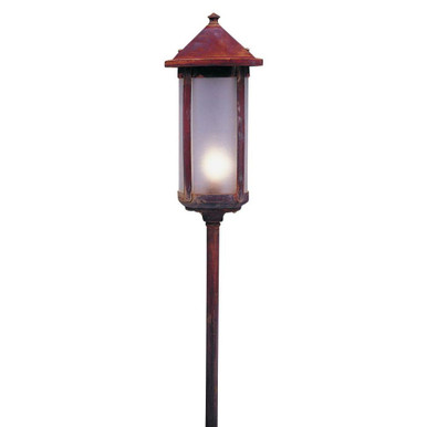 Berkeley 1 Light Long Body Stem Mount Path Light 35.13 by Arroyo Craftsman - LV24-B6LF-RC