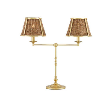 Deauville 2 Light Desk Lamp 25 x 26 Inches by Currey Company - 6000-0899