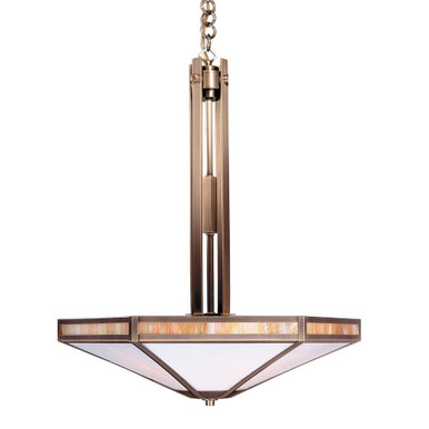 Etoile 4 Light Inverted Chandelier 25 X 21 Inch Wide by Arroyo Craftsman - ETCH-21GWC-AB
