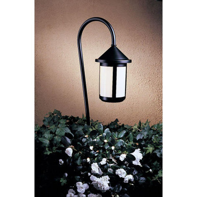 Berkeley 1 Light Path Light with 27" Steem 27 X 5.63 by Arroyo Craftsman - LV27-B6WO-BK