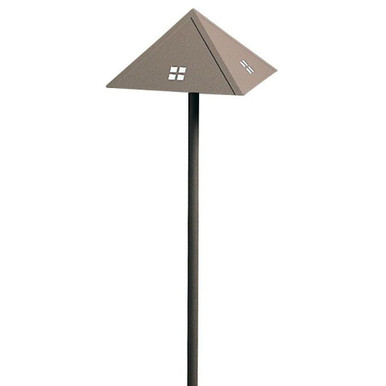Evergreen 1 Light Roof Path Light with Glass Jewels 28 by Arroyo Craftsman - LV24-8RWO-RB