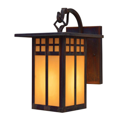 Glasgow 1 Light Long Body Wall Mount 9.75 X 6 Inch Wide by Arroyo Craftsman - GB-6LTN-RC