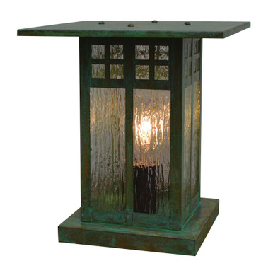 Glasgow 1 Light Column Mount 9.75 Inch and 9 Inch Wide by Arroyo Craftsman - GC-9