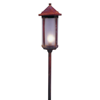 Berkeley 1 Light Long Body Stem Mount Path Light 29.13 by Arroyo Craftsman - LV18-B6LF-RC