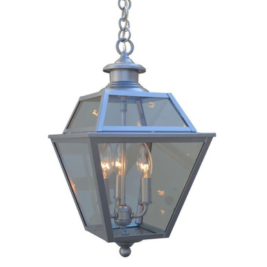 Inverness 3 Light Pendant with Glass Roof 19.5 X 10.25 by Arroyo Craftsman - INH-10GRCLR-P