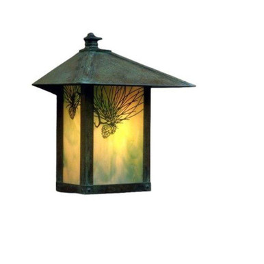 Evergreen 1 Light Wall Mount/Pine Needle Filigree 13 by Arroyo Craftsman - EW-12PFGW-VP