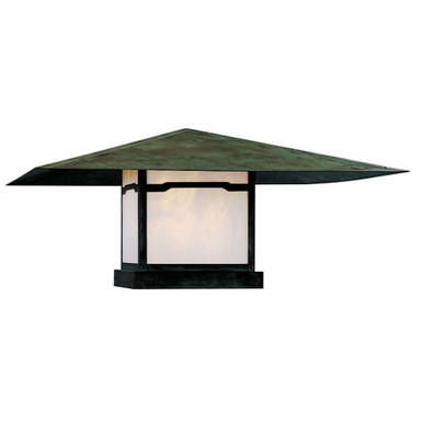 Monterey 1 Light Column Mount with Cloud Lift Overlay by Arroyo Craftsman - MC-36CLWO-VP