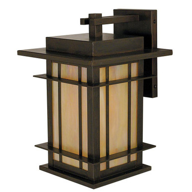 Oak Park 1 Light Wall Mount 11 Inch Tall X 7 Inch Wide by Arroyo Craftsman - OPB-7GW-BZ