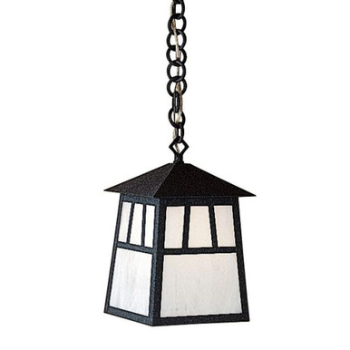 Raymond 1 Light Pendant 12.75 Inch Tall and 8 Inch Wide by Arroyo Craftsman - RH-8WO-BK