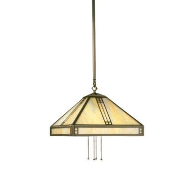 Prairie 4 Light Pendant 10.38 Inch Tall X 15 Inch Wide by Arroyo Craftsman - PH-15GW-AB