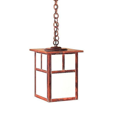 Mission 1 Light Pendant with T Bar Overlay 14.38 X 10 by Arroyo Craftsman - MH-10TWO-RC