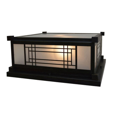 Scottsdale 2 Light Column Mount 7 Inch and 13 Inch Wide by Arroyo Craftsman - SDC-13F-BZ