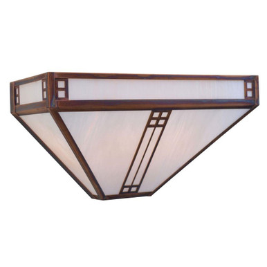 Prairie 2 Light Wall Mount 8.13 Inch and 15 Inch Wide by Arroyo Craftsman - PS-15WO-RC