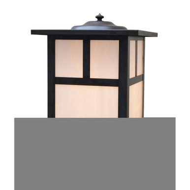 Mission 1 Light Column Mount with T Bar Overlay 10.63X7 by Arroyo Craftsman - MC-7TWO-BZ